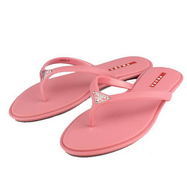 Prada Rubber Thong Sandal Pink