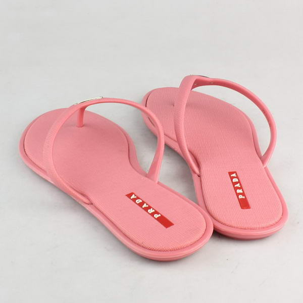 Prada Rubber Thong Sandal Pink