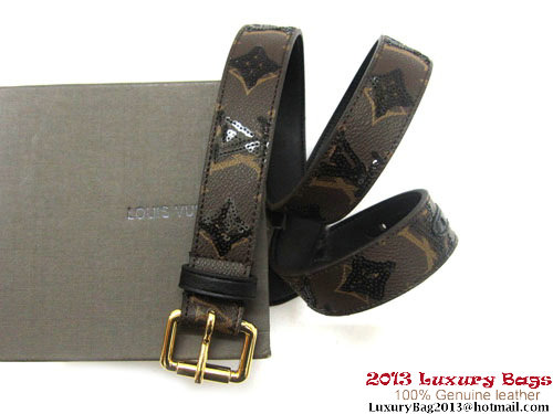 Louis Vuitton 2011 Spring Summer Galuchat Art Nouveau Belt M9824 Black