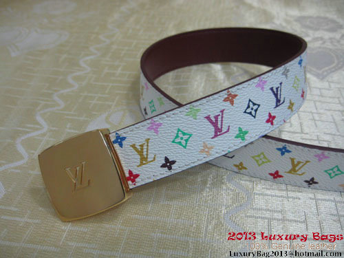 Louis Vuitton Monogram Multicolore Reversible Belt M6890K
