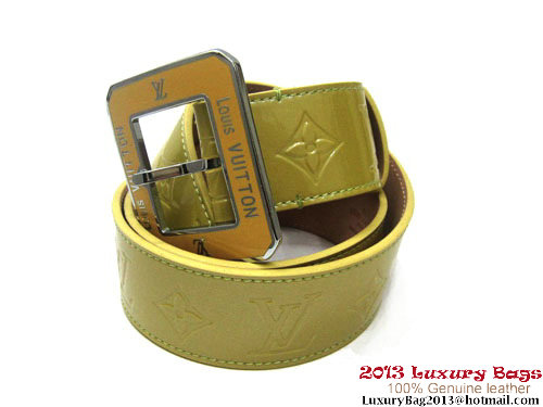 Louis Vuitton Octogone Monogram Vernis Belt M9832U Green