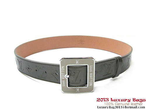 Louis Vuitton Octogone Monogram Vernis Belt M9832U Silver