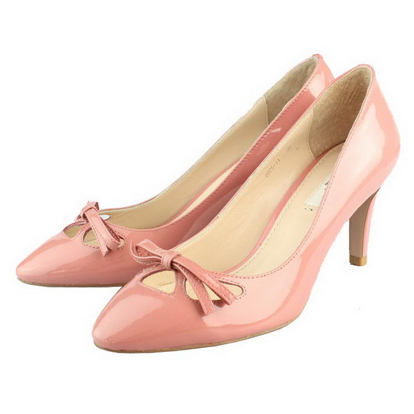 Prada Patent Leather Bow Pump PD090 Pink