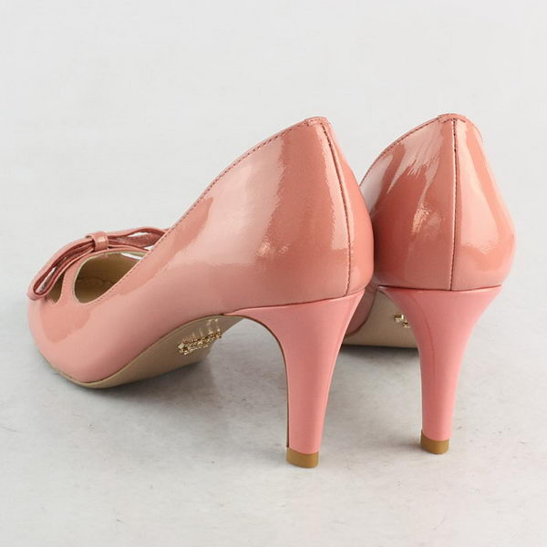 Prada Patent Leather Bow Pump PD090 Pink