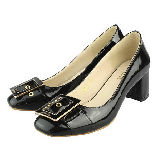 Prada Patent Leather Pump PD076 Black