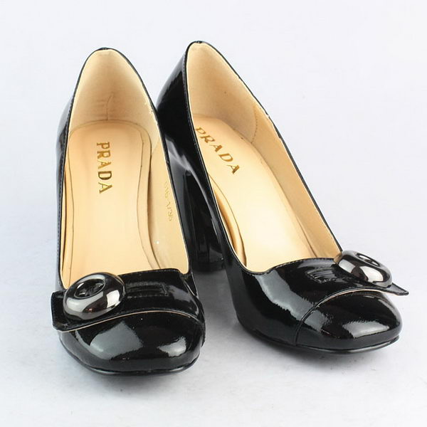 Prada Patent Leather Pump PD078 Black