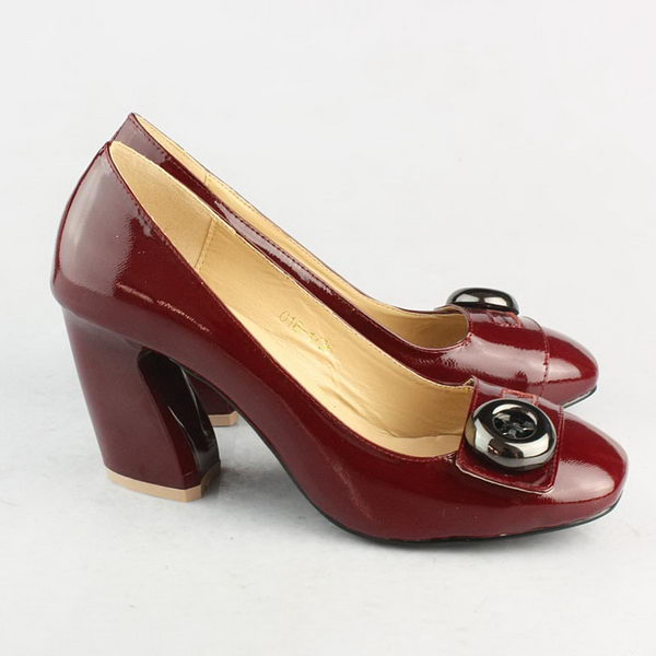 Prada Patent Leather Pump PD078 Wine