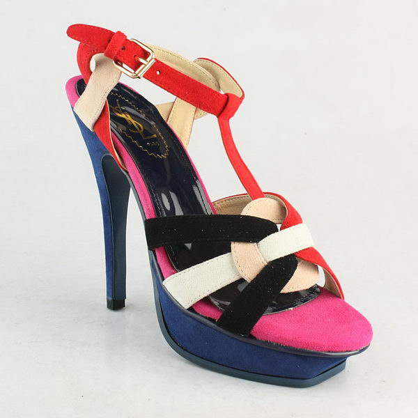 Yves Saint Laurent Tribute Platform Sandals Multicolour