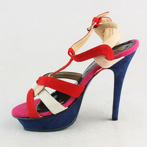 Yves Saint Laurent Tribute Platform Sandals Multicolour