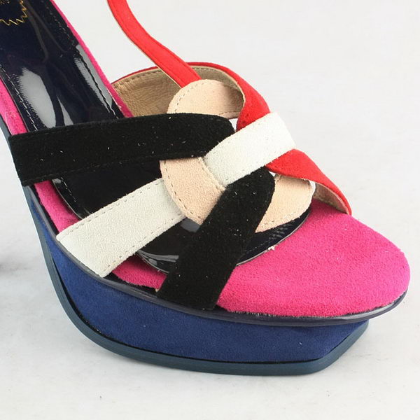 Yves Saint Laurent Tribute Platform Sandals Multicolour