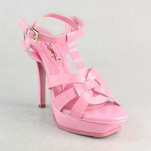 Yves Saint Laurent Tribute Platform Sandals Pink