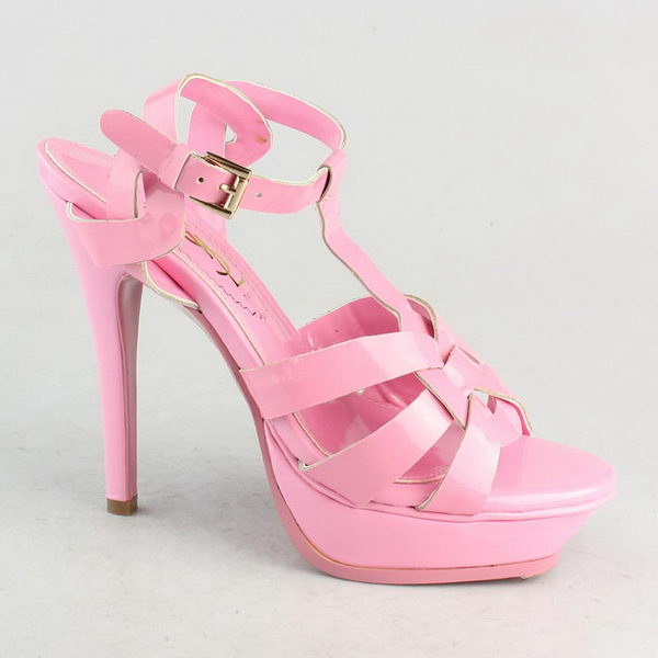 Yves Saint Laurent Tribute Platform Sandals Pink