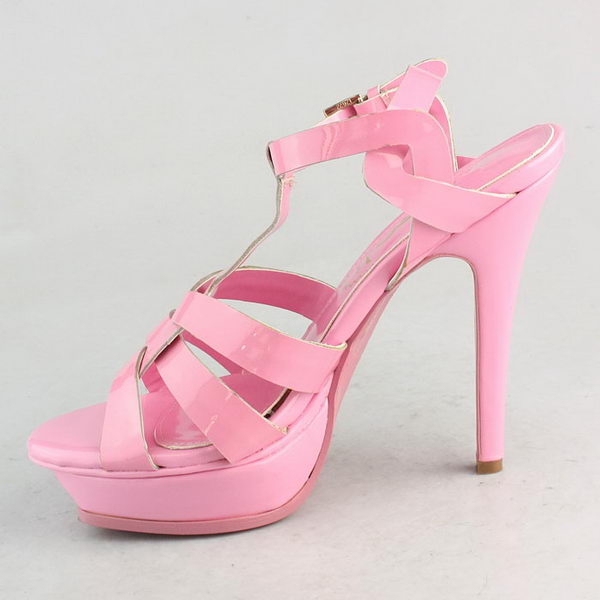 Yves Saint Laurent Tribute Platform Sandals Pink