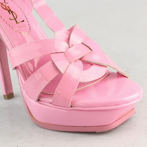 Yves Saint Laurent Tribute Platform Sandals Pink
