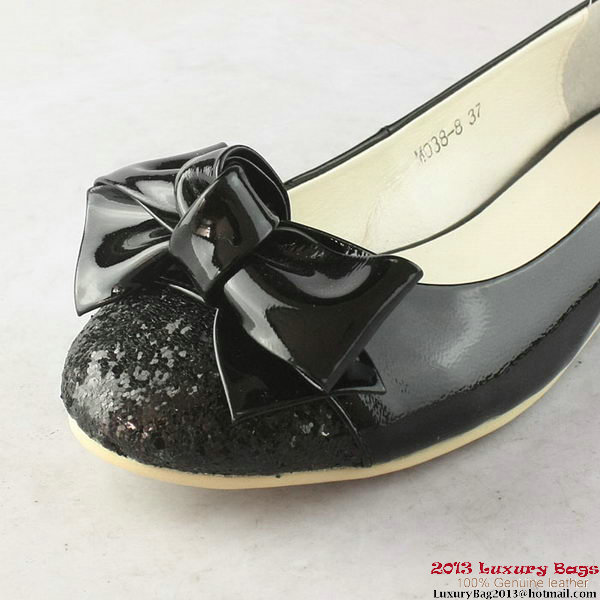 miu miu Flat M198 Black