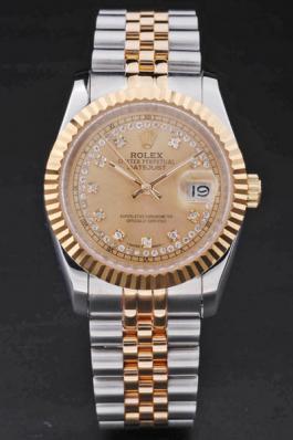 Rolex Datejust Golden Round Cutwork Men Watch-RD3882