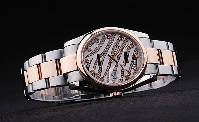 Rolex Datejust 18k Rose-Gold Plated Steel 34mm Watch-RD3756