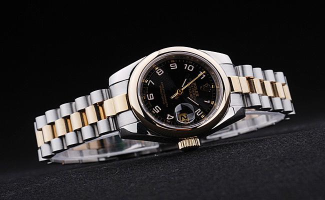 Rolex Datejust Black Stainless Steel 25mm Watch-RD3788