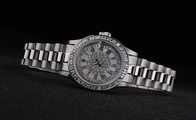 Rolex Datejust Diamond White Surface 25 Mm Women Watch-RD3853