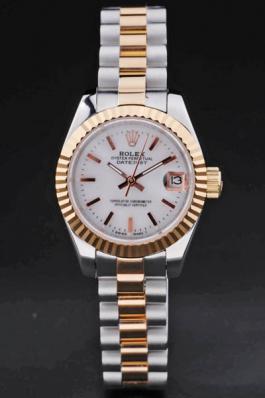 Rolex Datejust Golded&White Stainless Steel 25mm Watch-RD3765