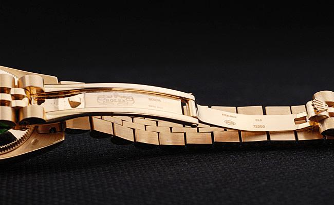Rolex Datejust Golden Black Stainless Steel Watch-RD3781