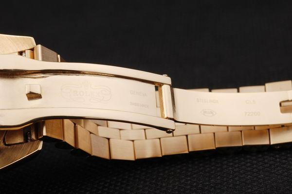 Rolex Datejust Golden White Cutwork Men Watch-RD2402