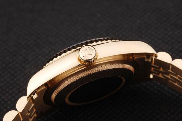 Rolex Datejust Golden White Cutwork Men Watch-RD2402