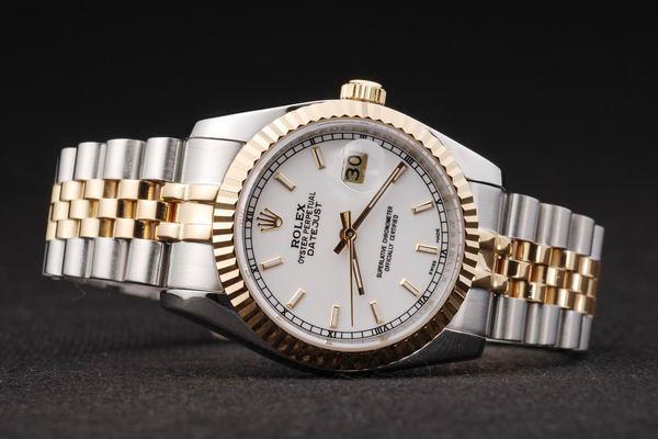 Rolex Datejust Golden White Surface Men Watch-RD2366