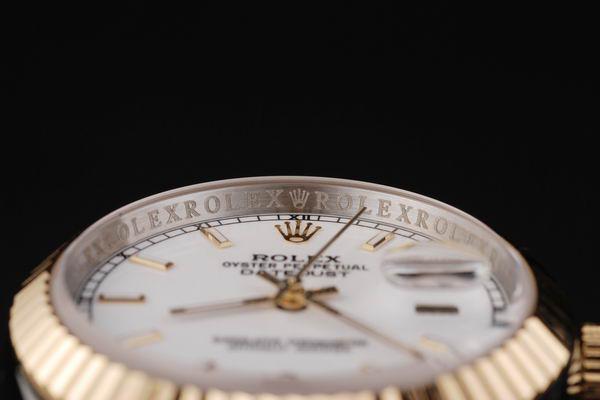 Rolex Datejust Golden White Surface Men Watch-RD2366