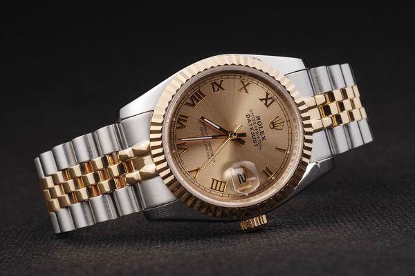 Rolex Datejust Golden Cutwork Surface Watch-RD2368