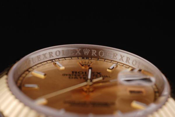 Rolex Datejust Golden Round Cutwork Men Watch-RD2364