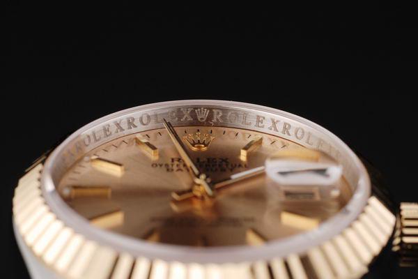 Rolex Datejust Golden Surface Stainless Steel Men Watch-RD2406
