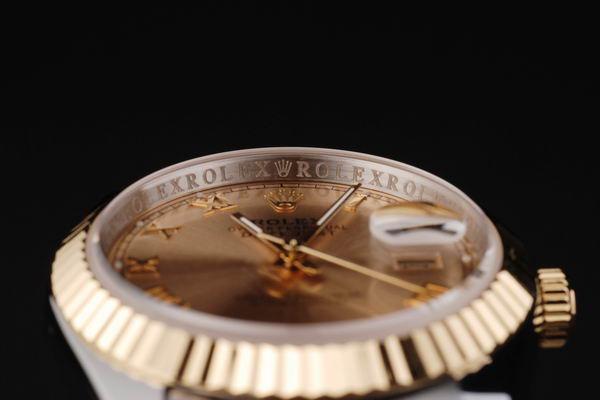 Rolex Datejust Golden Surface Stainless Steel Watch-RD2408