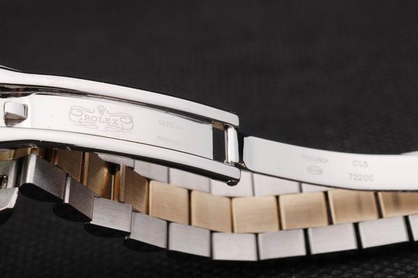 Rolex Datejust Mechanism Golden&White Cutwork Watch-RD2374