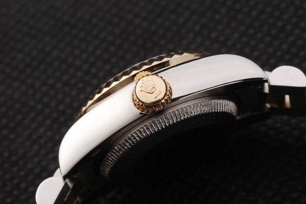 Rolex Datejust Mechanism Golden White Cutwork Watch-RD2374