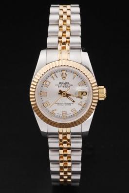 Rolex Datejust Mechanism Golden&White Surface Watch-RD2459