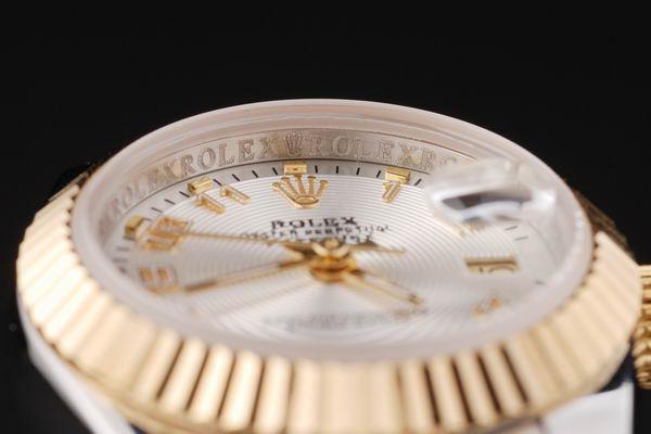 Rolex Datejust Mechanism Golden White Surface Watch-RD2459