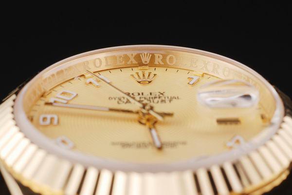Rolex Datejust Mechanism Golden Surface Men Watch-RD2437
