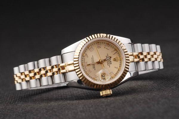 Rolex Datejust Mechanism Rose Golden Surface Women Watch-RD2461