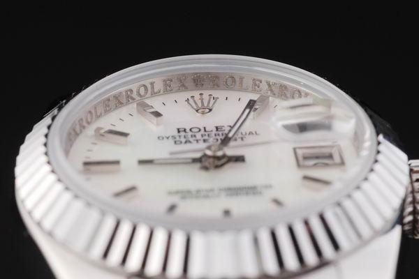 Rolex Datejust Mechanism Silver&White Women Watch-RD2456