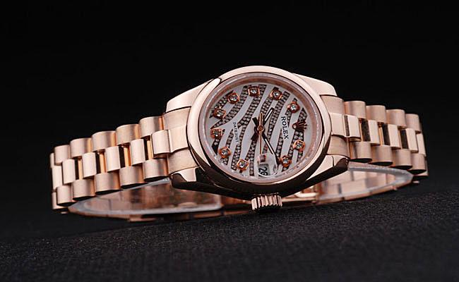 Rolex Datejust Rose Gold Stainless Steel 25mm Watch-RD3766