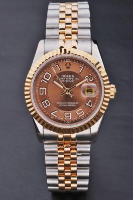 Rolex Datejust Rose Gold Stainless Steel Watch-RD3813