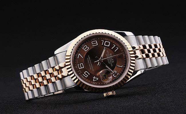 Rolex Datejust Rose Gold Stainless Steel Watch-RD3813