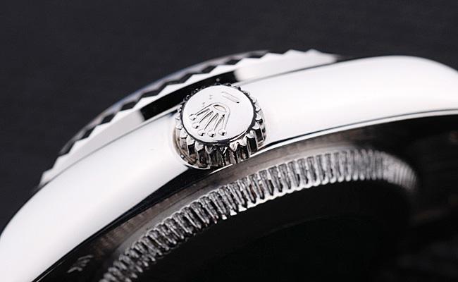 Rolex Datejust Silver Black Stainless Steel 25mm Watch-RD3790