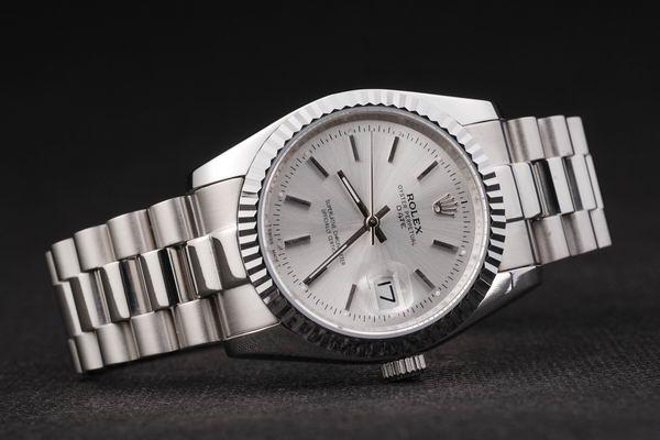 Rolex Datejust Silver White Stainless Steel Watch-RD2412