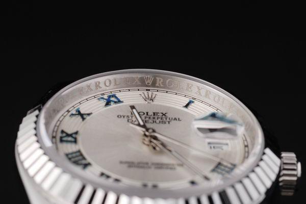 Rolex Datejust Silver White Surface Cutwork Watch-RD2391