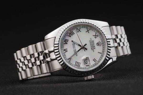 Rolex Datejust Silver Bezel&White Surface Watch-RD2395