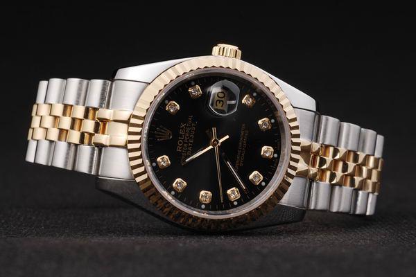 Rolex Datejust Stainless Steel Black Surface Watch-RD2378