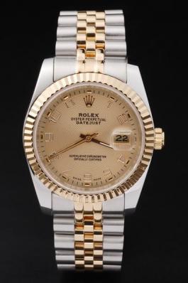 Rolex Datejust Swiss Mechanism Golden Surface Watch-RD2377