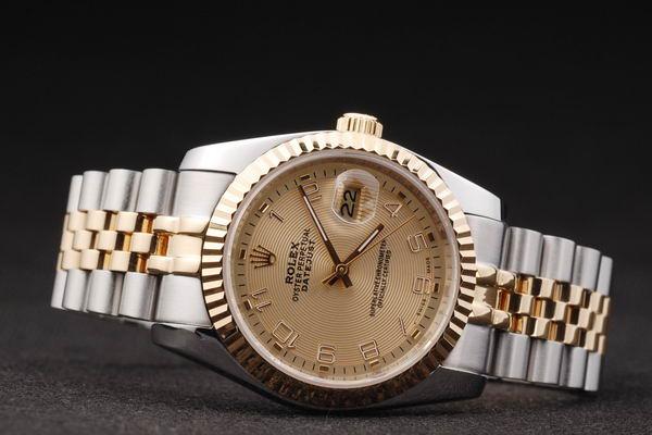 Rolex Datejust Swiss Mechanism Golden Surface Watch-RD2377